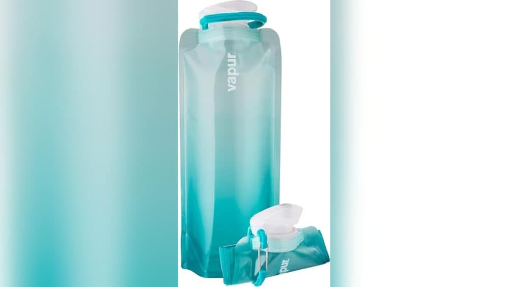 Vapur Flexible Collapsible Bottle Review: Malibu Teal 34oz Pack b081mk7b5c.jpg