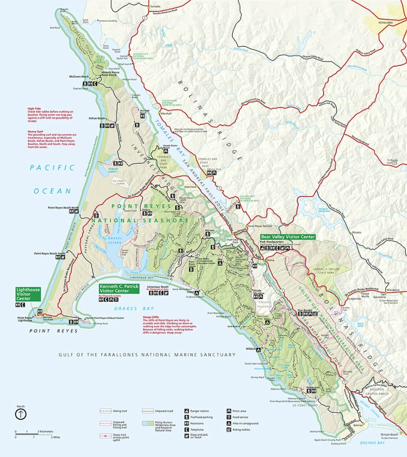 FOOTPRINTS & FOG: MY WILD LOVE AFFAIR WITH POINT REYES Point Reyes National Seashore Map 28fbc7